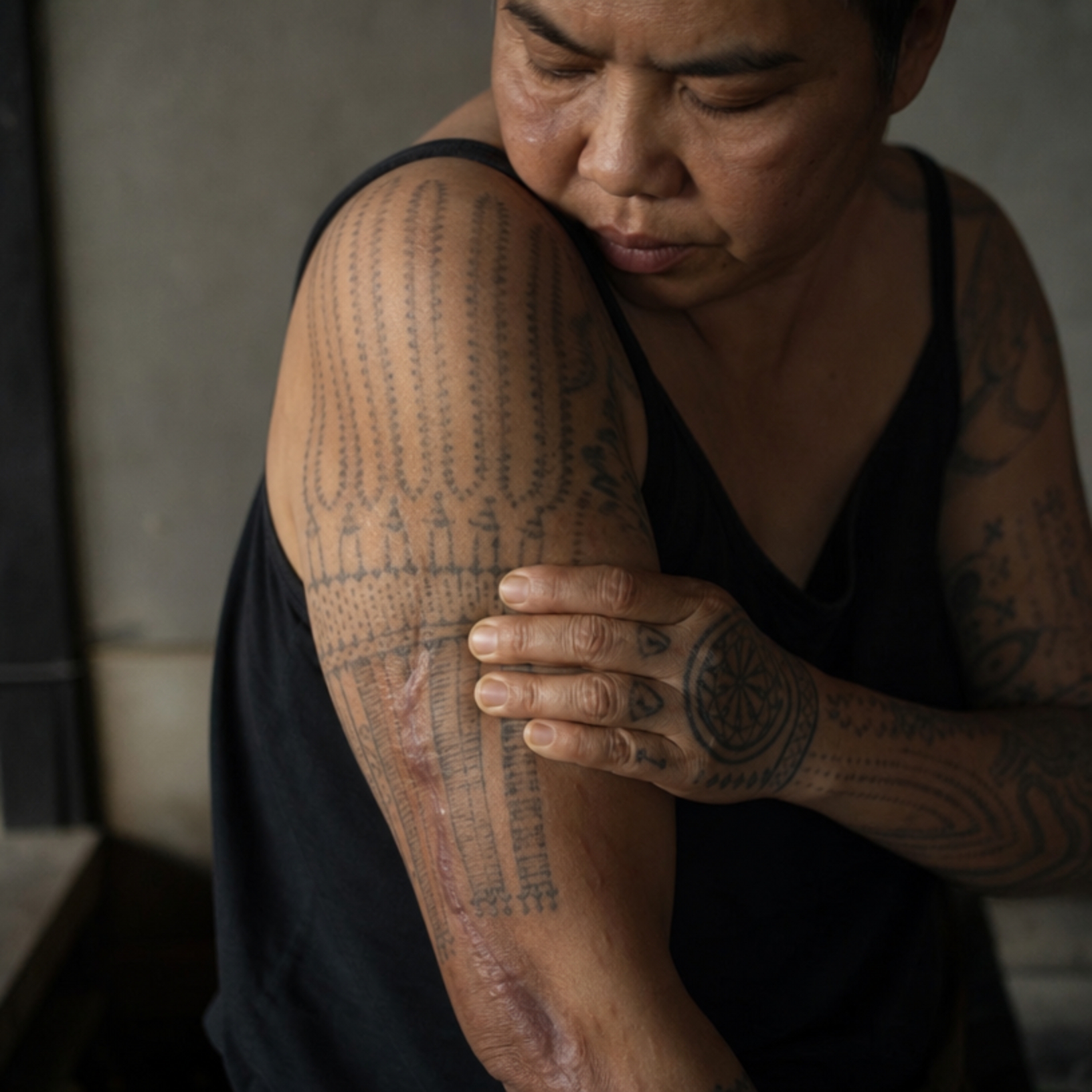 Marcas e tatuagens sobre a pele